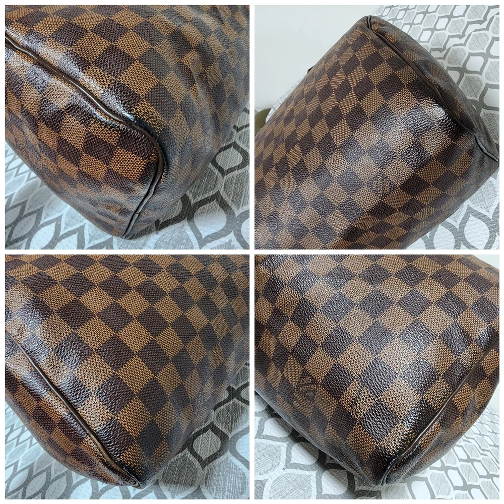 LOUIS VUITTON DAMIER EBENE SPEEDY 30 Brown